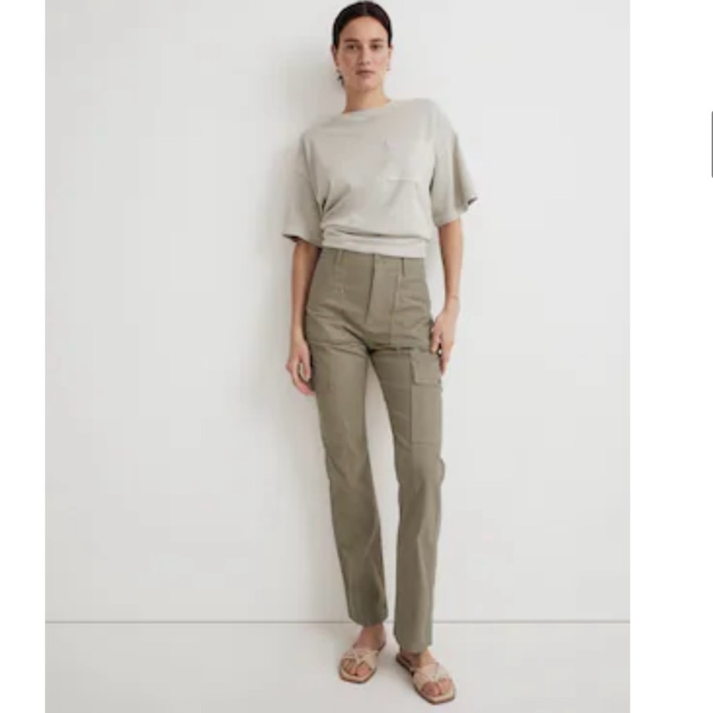 Madewell The Garment-Dyed '90s Straight Cargo Pant